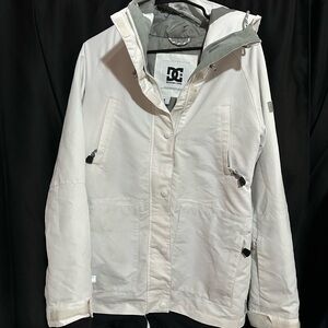 DC Women's Snow Jacket in White and Gray